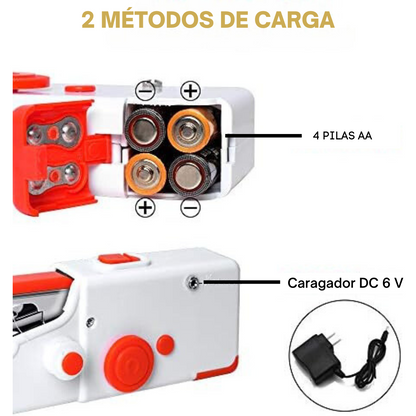 MÁQUINA DE COSER PORTÁTIL "HANDYCOS" + SET DE COSTURA