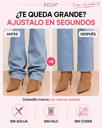 KEDA™ — Ajusta tu ropa en segundos