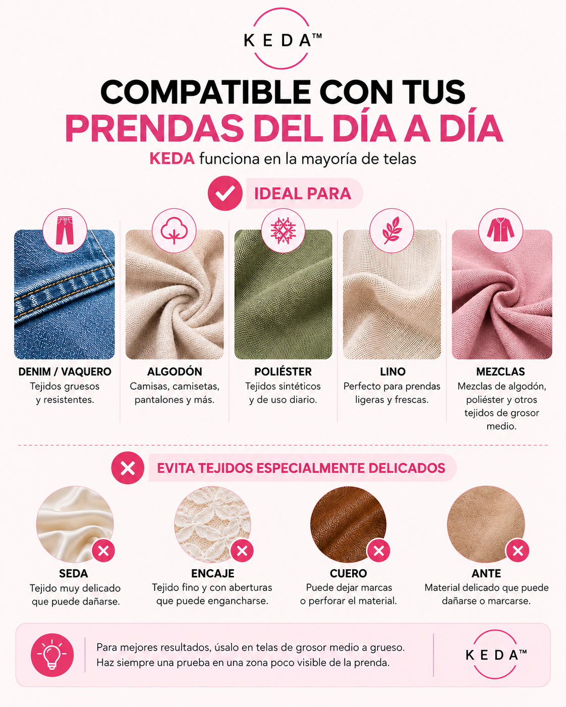 KEDA™ — Ajusta tu ropa en segundos