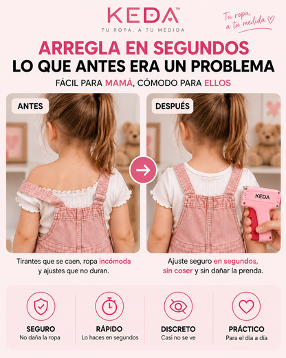 KEDA™ — Ajusta tu ropa en segundos